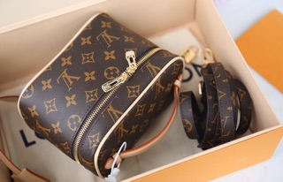 Túi Cốp Lv Nice Bb Lót Da Chuẩn Super