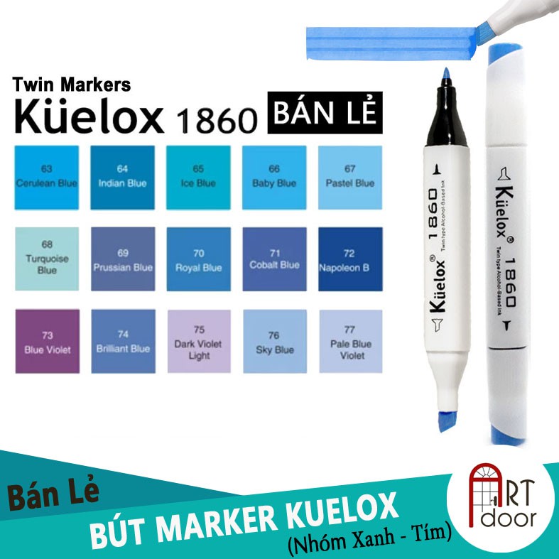 [ARTDOOR] Bút Marker KUELOX Lẻ (từ số 70-89)