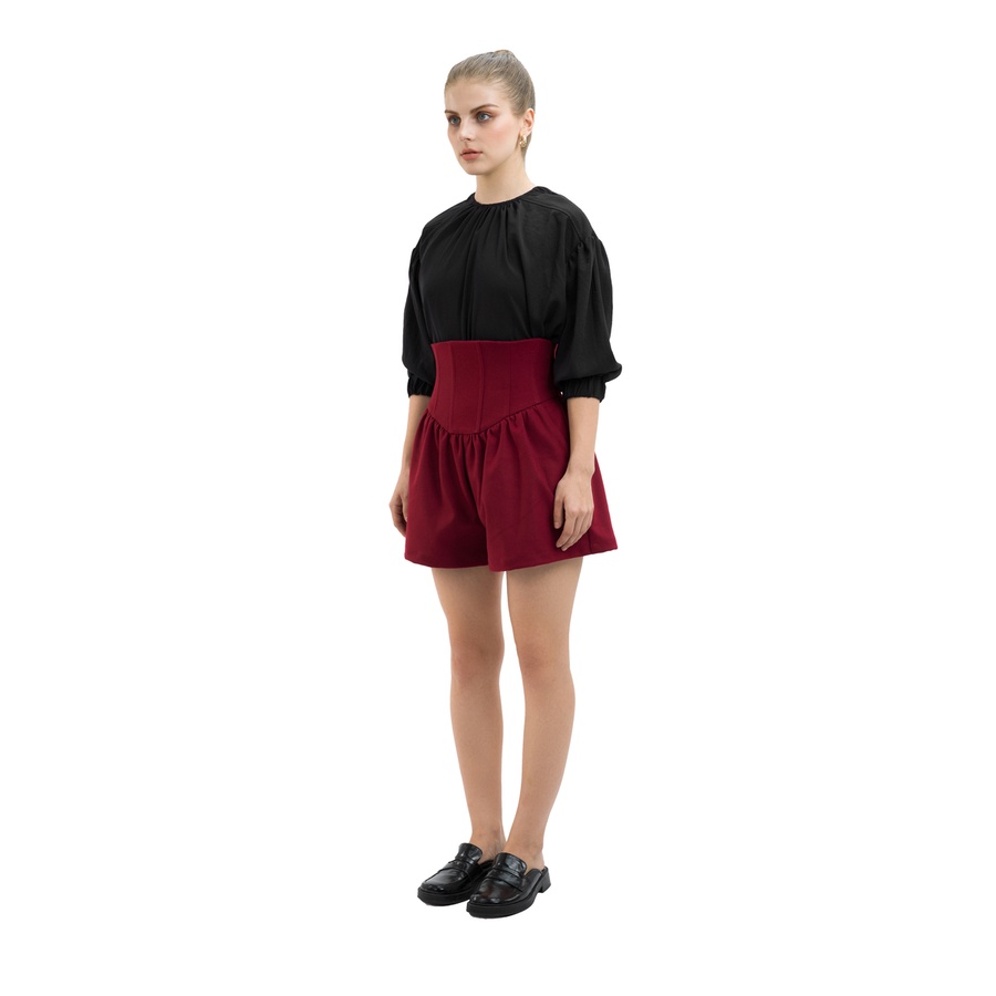 Là min - Quần Red Corset Shorts