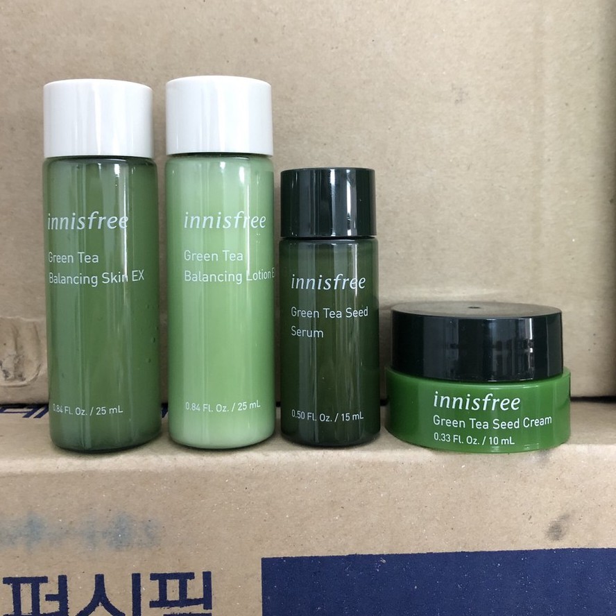 Bộ Dưỡng Trà Xanh innisfree Green Tea Special 4 Kit Mini