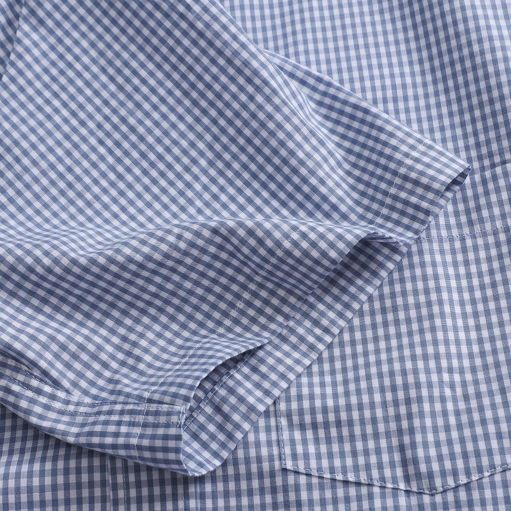 Áo sơ mi caro nam công sở DARNELL tay ngắn cao cấp ít nhắn thoáng mát, thấm hút mồ hôi DN511