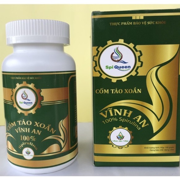 Cốm Tảo Xoắn Vĩnh An, vi kim tảo biển phi kim nano/ Hộp 100 gram