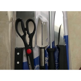 BỘ DAO KITCHEN KNIFE 6 MÓN ĐA NĂNG
