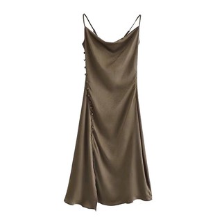 Đầm 2D lụa cổ đổ vintage Quảng châu