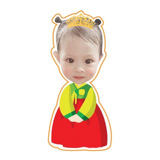 Set chibi bé gái trang trí sinh nhật dễ thương