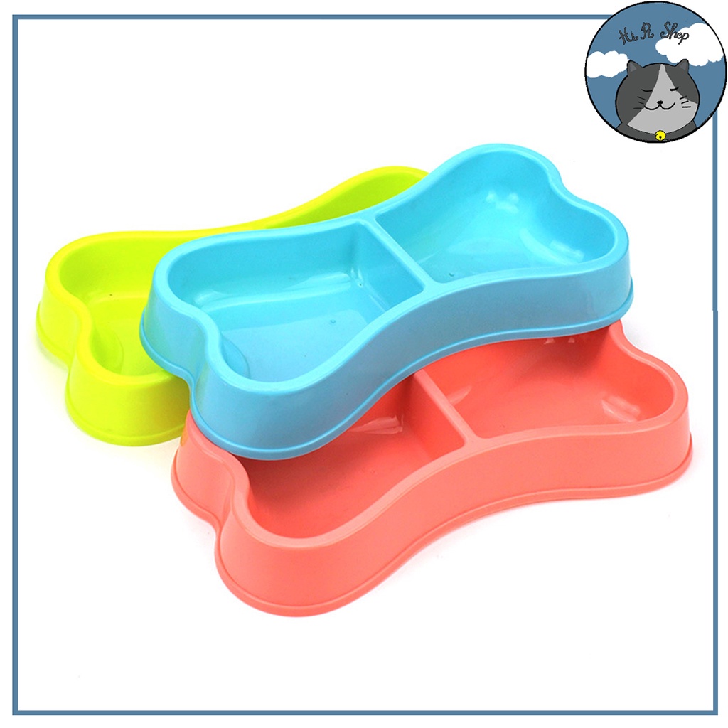 Bát Đôi Hình Xương Dành Cho Chó Mèo Chất Liệu PP Dành Cho Thú Cưng