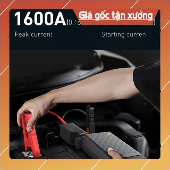 Bộ kích nguồn đa năng Baseus Reboost Jump Starter 1600A kiêm pin sạc dự phòng sạc nhanh 65W PD Type-C / USB