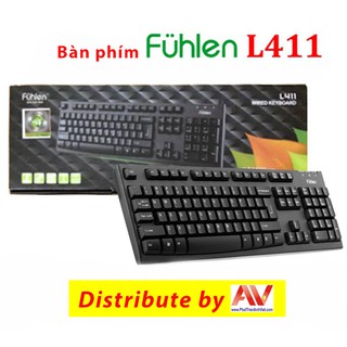 Bàn Phím Fuhlen L411 Chính Hãng, Độ Bền Cao - Chuyên dụng cho văn phòng, chơi game, quán net