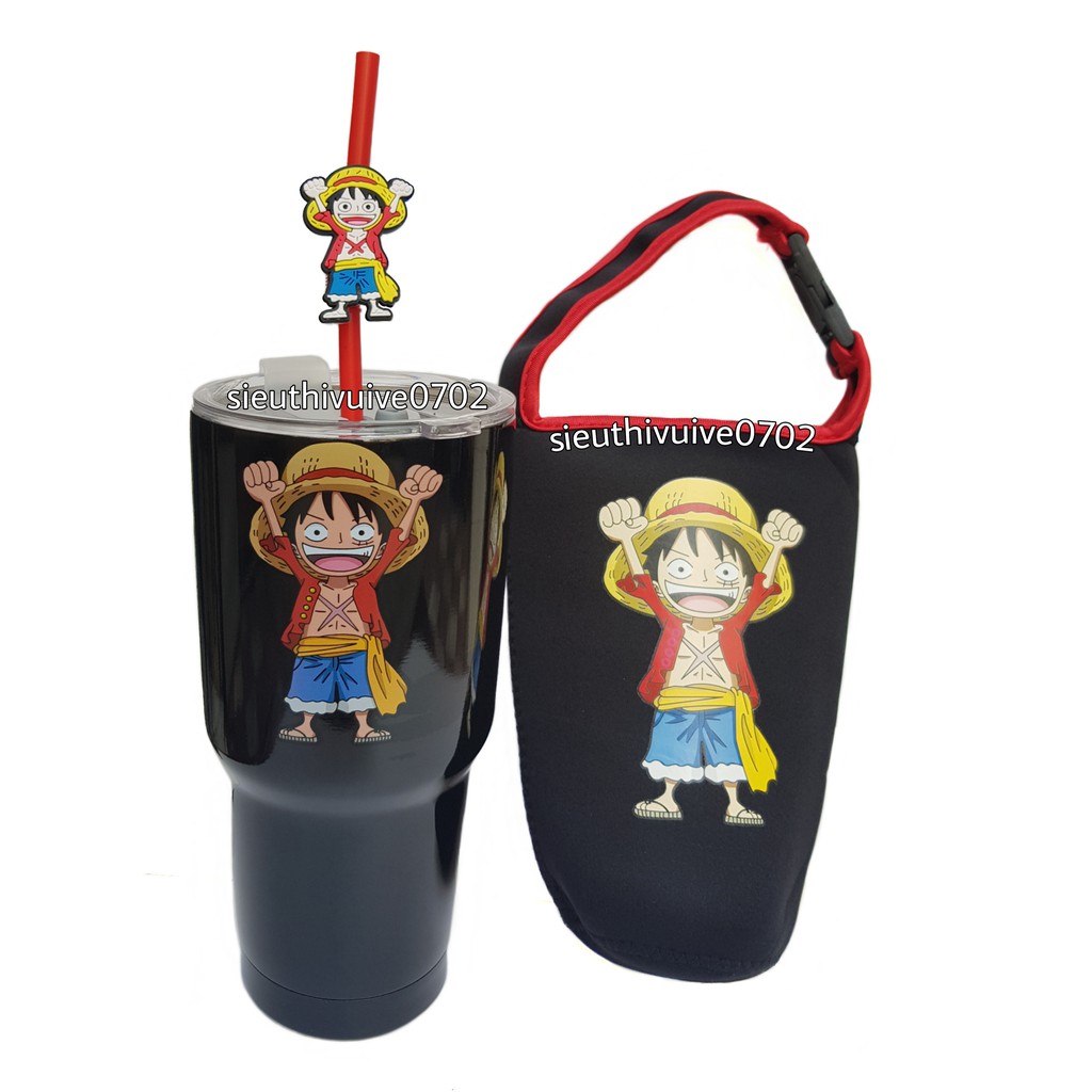 BỘ LY GIỮ NHIỆT LUFFY_ ONE PIECE 900ml