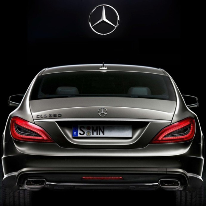 Sản Phẩm Logo biểu tượng sau xe ô tô Mercedes cao cấp M9 .