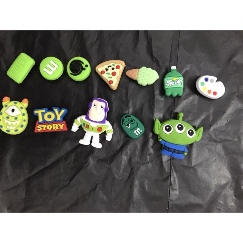 Combo 12 sticker dán dép - Phụ kiện nút giày Crocs Jibbitz siêu hót