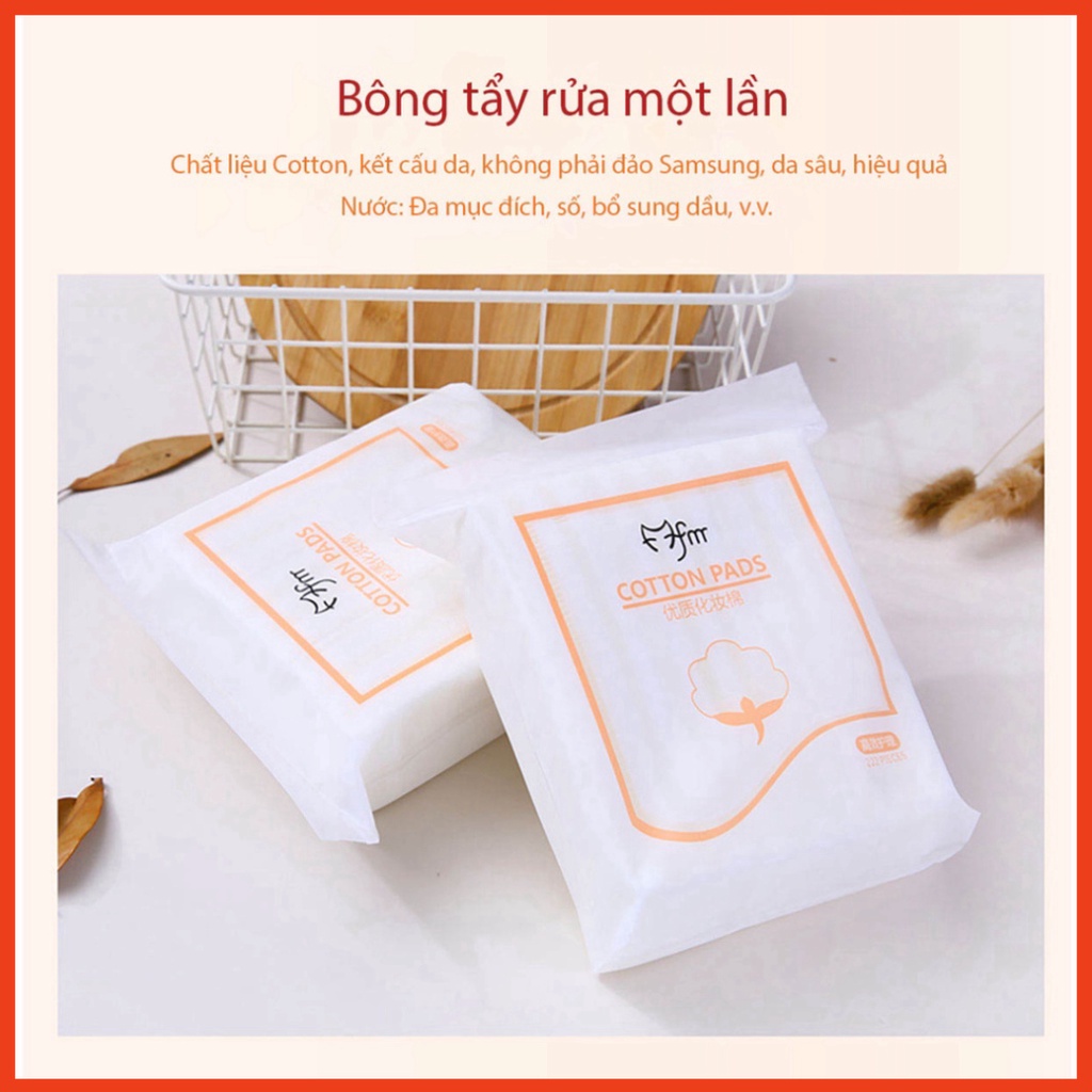 [FREESHIP❤️] Bông tẩy trang cotton pads 3 lớp túi 222 miếng hàng nội địa trung siêu mịn