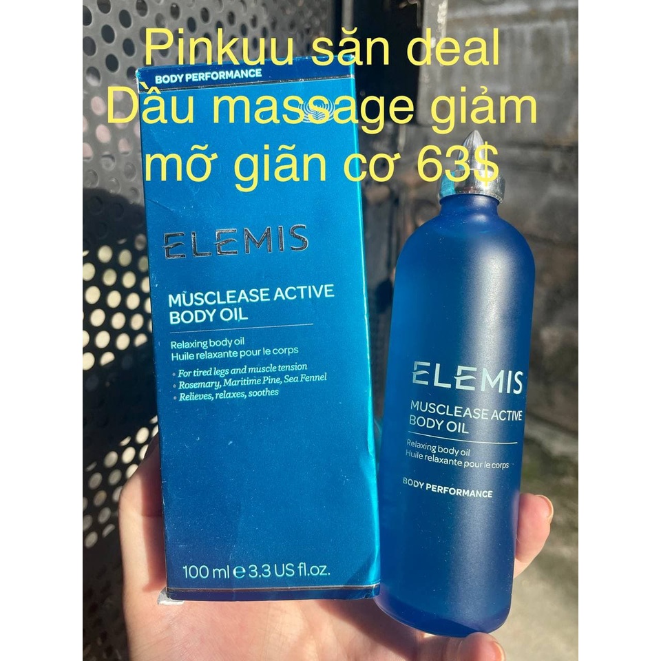 Elemis dầu massge giãn cơ thư giãn Musclease Active Body Oil 63$ boxycharm