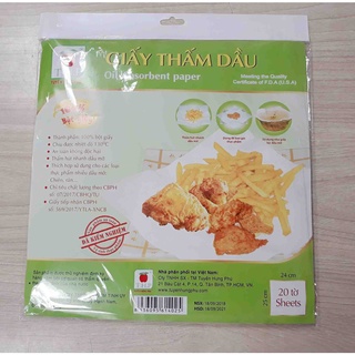 Giấy thấm dầu sử dụng cho đồ ăn- giấy thấm dầu cho đồ chiên, rán- Giao nhãn hiệu ngẫu nhiên