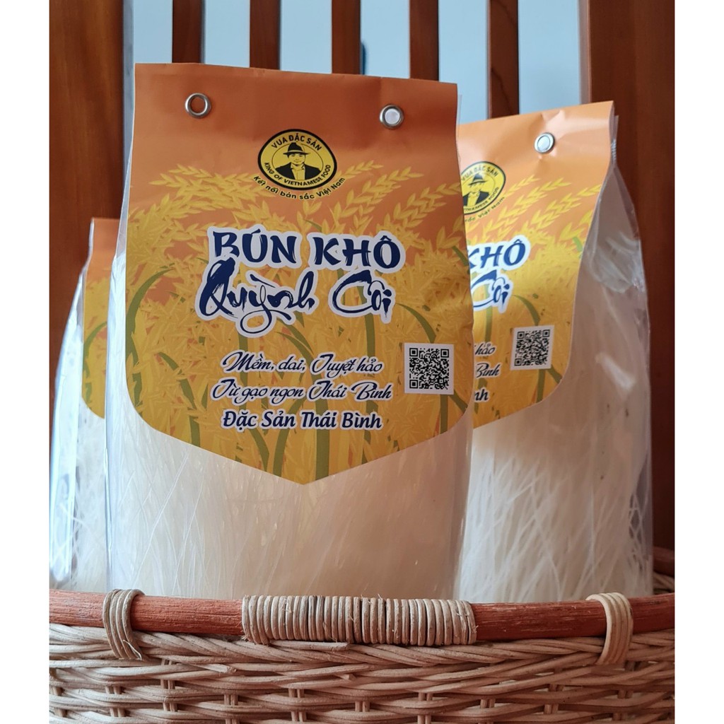 Bún khô quỳnh côi / bún tươi Safoco  300G / Mềm dai tuyệt hảo/ Từ gạo ngon thái bình / Đặc sản thái bình