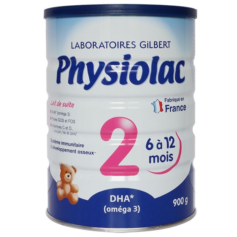 Sữa Physiolac [ mua 2 GIẢM 10k ] [Mẫu mới nhất] Số 2{6-12} Lon 400 và Lon 900g