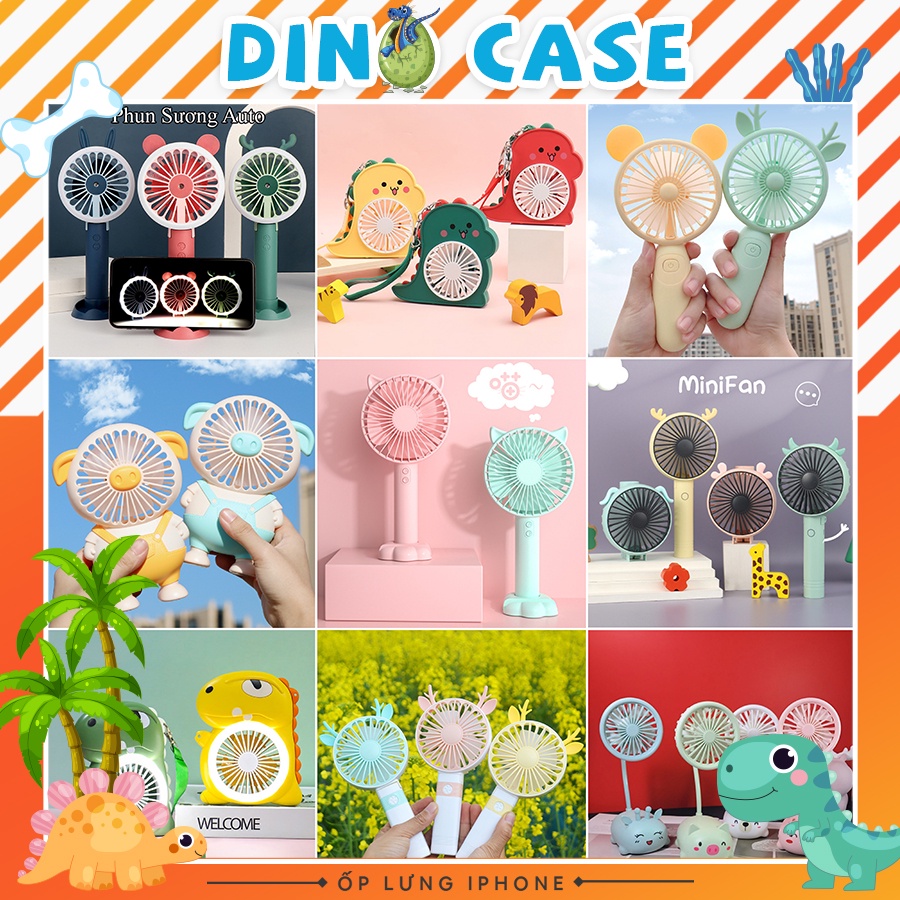 Quạt mini cầm tay chính hãng DianDi pin sạc,quạt cầm tay phun sương (Màu Ngẫu Nhiên)