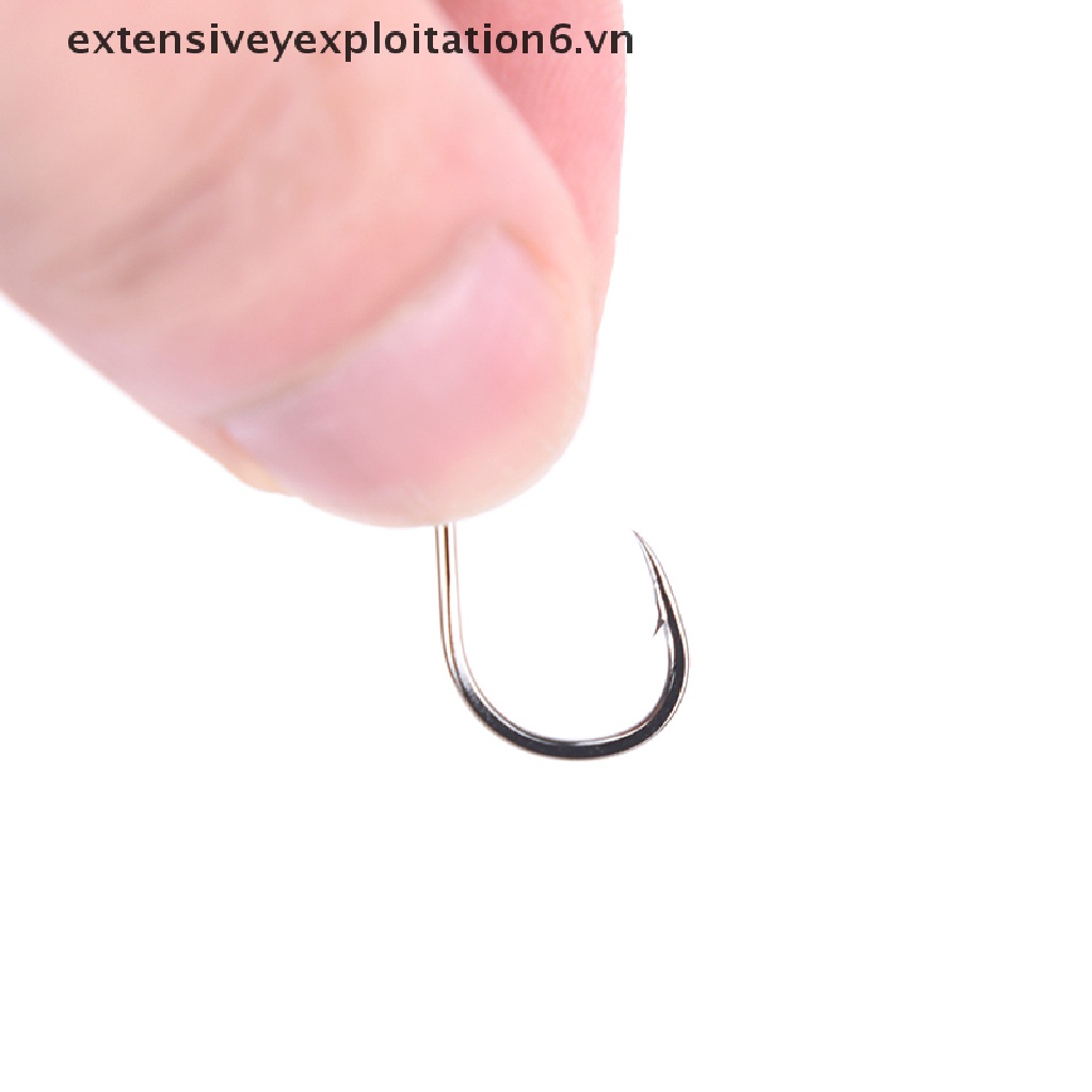 Bộ 100 móc câu cá bằng thép không gỉ bền bỉ tiện lợi
