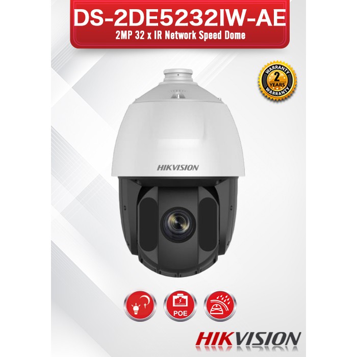 Camera IP Speeddome quay quét 2MP HIKVISION, PTZ DS-2DE5232IW-AE, Zoom số 16x, zoom quang 32x (chính hãng Hikvision VN)