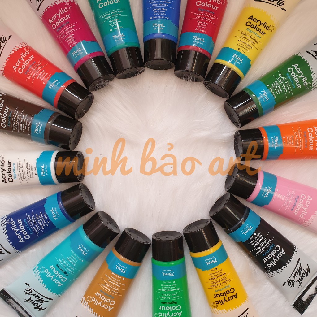 BÁN LẺ - MÀU MONT MARTE STUDIO ACRYLIC TUÝP 75 ML (VẼ TRÊN TƯỜNG, GỖ, VẢI, KÍNH...)