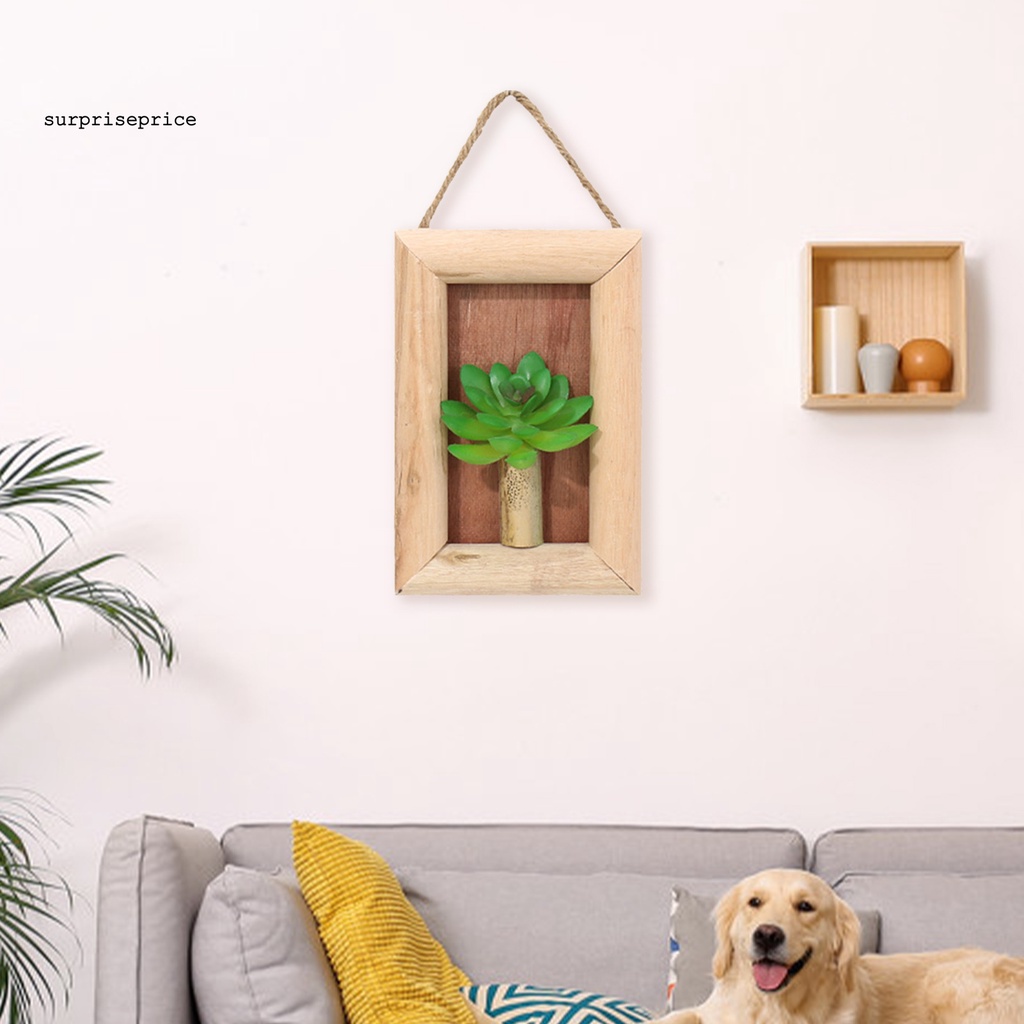 Chậu cây sen đá nhân tạo treo tường thiết kế dễ thương