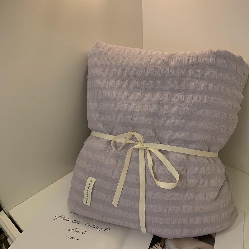 Chăn Bông Sợi cotton Mỏng Nhẹ Mát Mẻ Mùa Hè Màu Xanh Lá