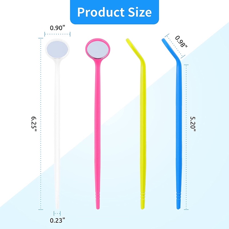 Gương soi răng, gương nha khoa, niềng răng, chăm sóc răng niềng