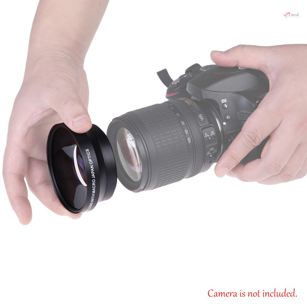 Hình ảnh Ống Kính Máy Ảnh Kỹ Thuật Số Musd 67mm 0.43×SuPer Góc Rộng Macro Cho Canon Rebel T5i T4i T3i 18-135mm 17-85mm Và Nikon 18-105 70-300VR #9