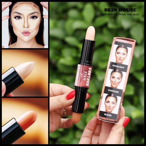 Tạo Khối 2 Đầu Sáng Tối Dạng Thỏi W7 Highlight And Contour Stick