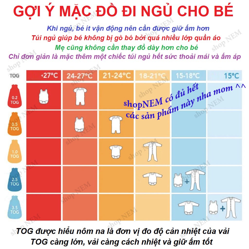 Túi ngủ cho bé SIZE ĐẠI trần bông siêu dày ấm chăn nhộng chũn cho bé mùa đông đại hàn hàng xuất dư shop NEM