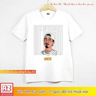 Áo thun in hình rapper Đen Vâu màu đen và trắng M2885