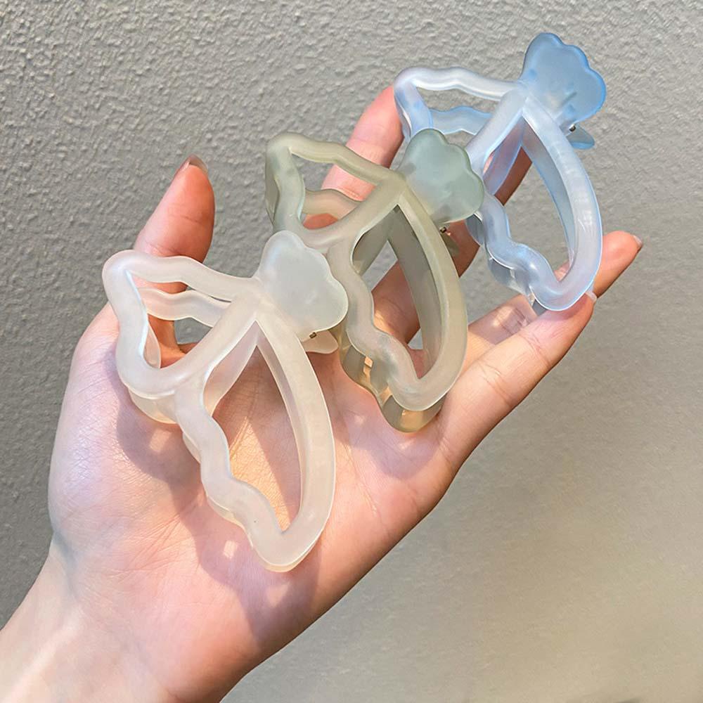 Kẹp Tóc Móng Vuốt Trong Suốt Thời Trang Hàn Quốc Cho Nữ