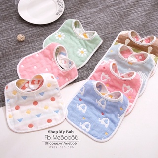 YẾM xô 6 lớp 2 mặt chữ U cho bé  - Yếm dãi - Yếm ăn cho bé