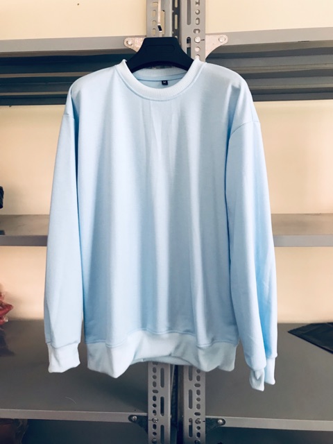 Nhập WAPCK111 giảm 25k đơn từ 200k - Áo SWEATER Trơn XANH BIỂN (Xanh Da Trời) UNISEX | BigBuy360 - bigbuy360.vn