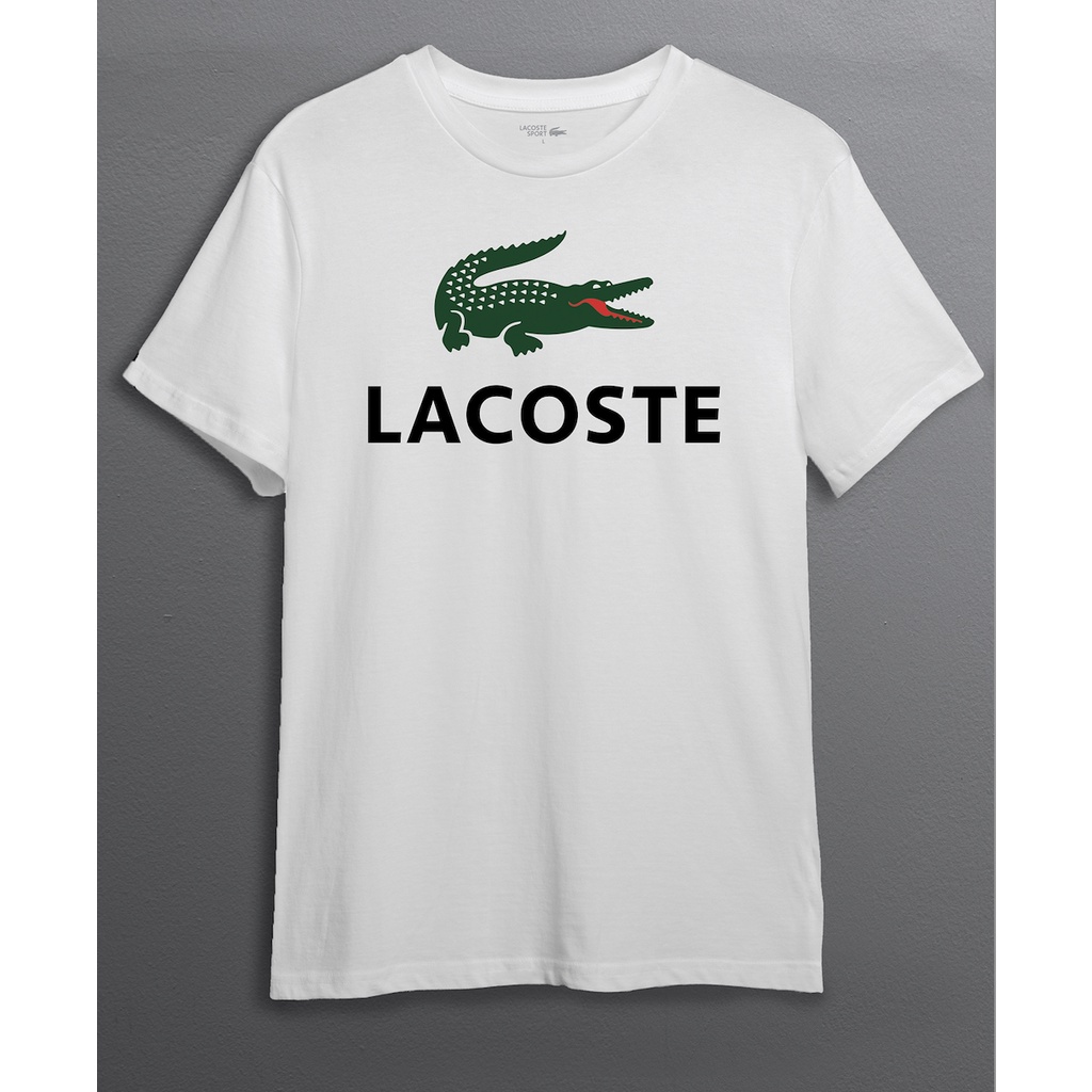 Áo Thun Cotton Lacoste Họa Tiết Cá Sấu Đơn Giản Thời Trang Đa Năng S-5XL Cho Nam Và Nữ