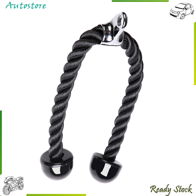 【Autostore】Triceps Rope Pull Down Abdominal Crunches Cable Attachment HeavyDuty Biceps Rope
