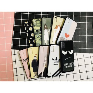 [ Samsung A01 ] Ốp cứng bóng viền dẻo đen in hình cho SAMSUNG A01