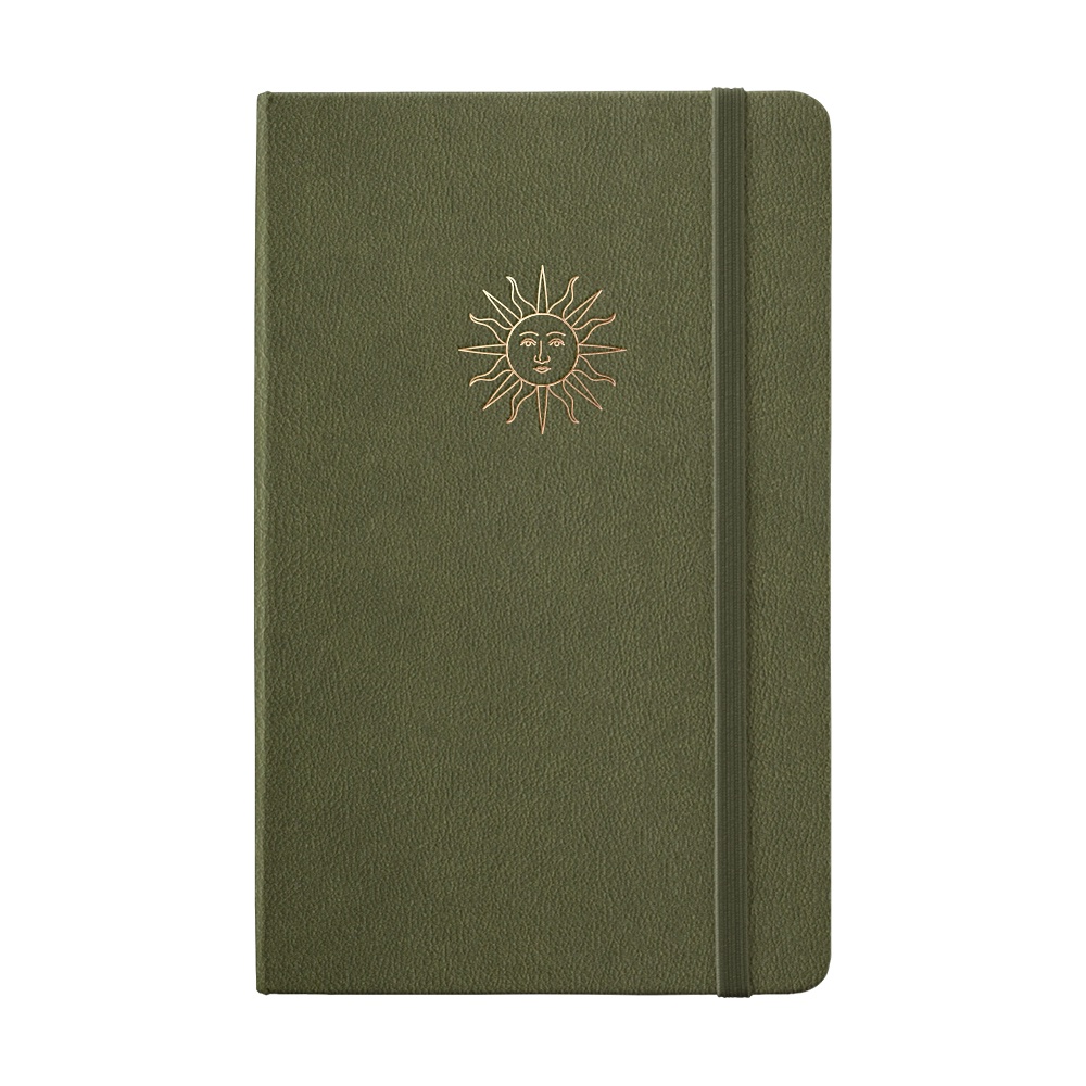 Sổ tay bujo hoạ tiết ép nhũ chìm Asthetic Sunset 196 trang giấy 100GSM