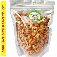 500g Hạt điều rang tỏi ớt thơm ngon