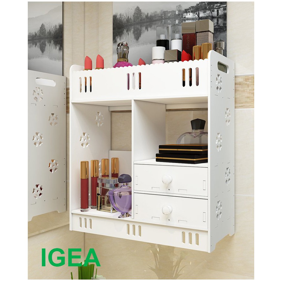 Kệ mỹ phẩm treo tường IGA hiện đại đa năngIG364-366