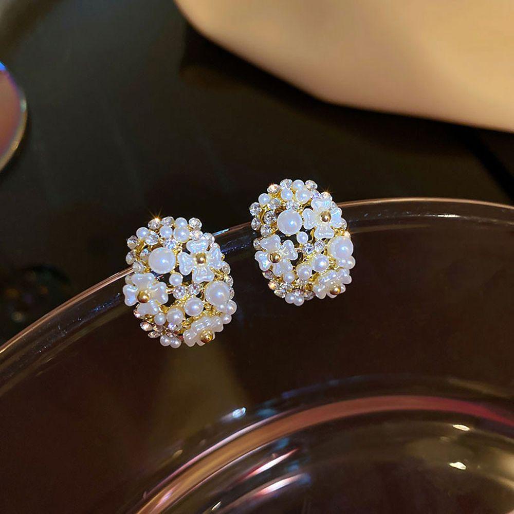 Bông Tai Bằng Hợp Kim Thiết Kế Đơn Giản Phong Cách Retro Hàn Quốc Cho Nữ