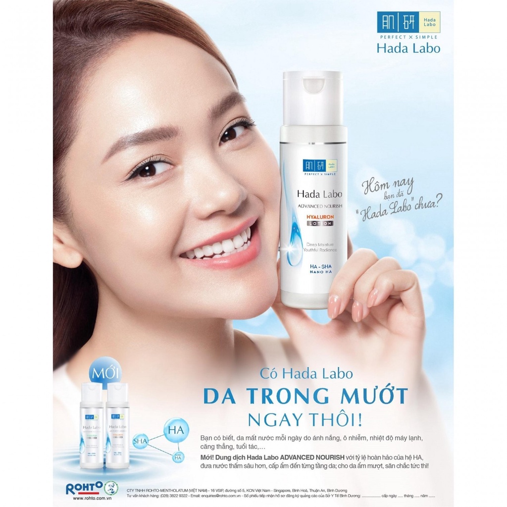 Dung dịch dưỡng ẩm tối ưu da thường Hada Labo Advanced Nourish 170ml