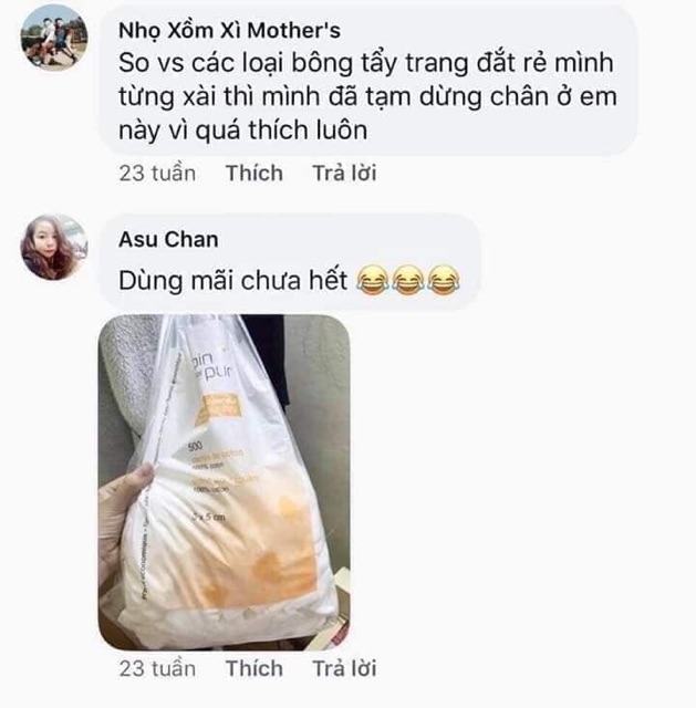 Bông Tẩy Trang Pháp Tetra Le Soin Laretat Pur 600 Miếng