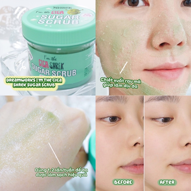 Tẩy Da Chết Shrek I'm The Cica Sugar Scrub 120g