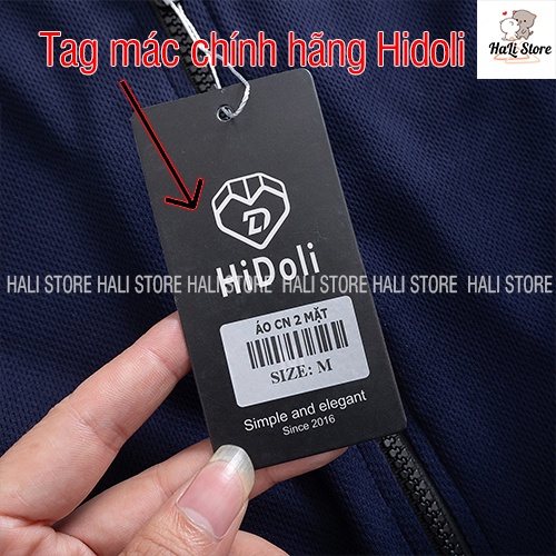 Áo chống nắng 2 mặt cao cấp Hidoli vải thun lạnh nam nữ lỗ kim 2 lớp, chống nắng tia UV 150+ vải mềm thoáng mát