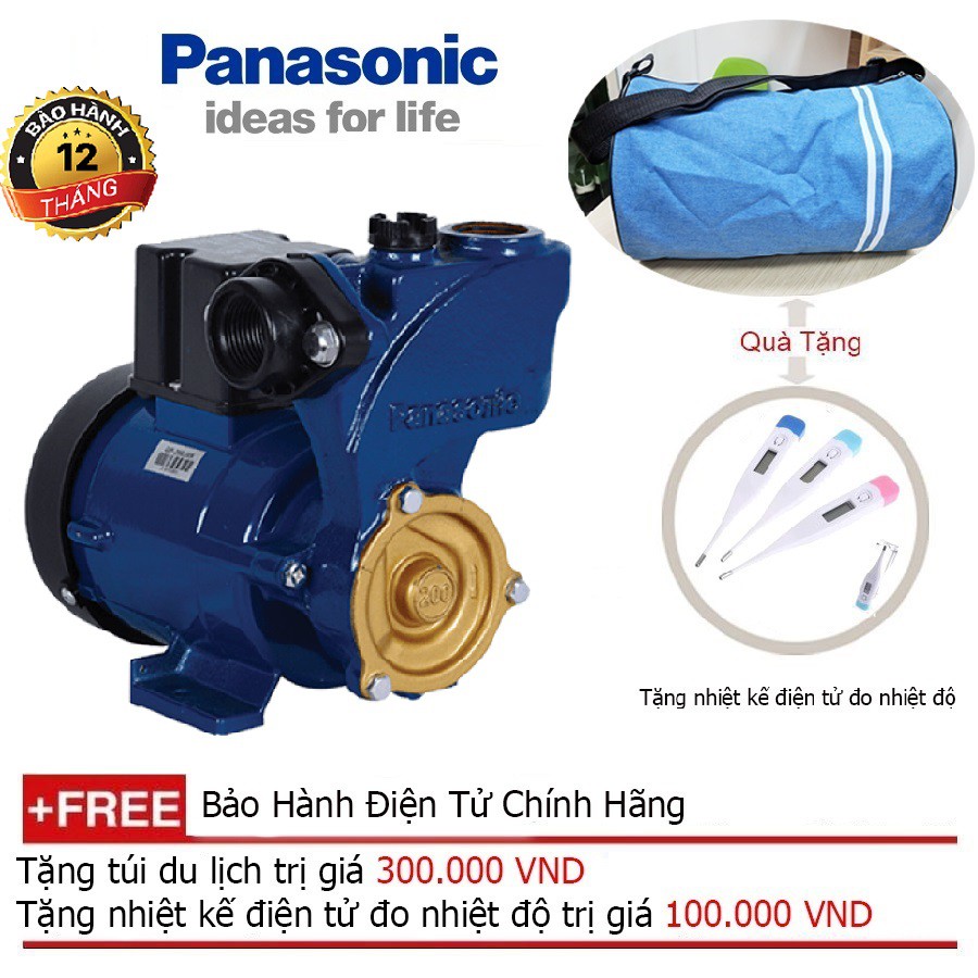 Máy Bơm Nước Panasonic GP-200JXK + Quà tặng áo mưa