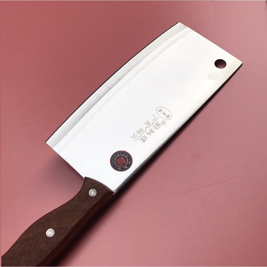 Dao Thái Thịt Cá Cao Cấp A38 Siêu Sắc - Dao dày dặn , nặng tay, cán gỗ chắc chắn