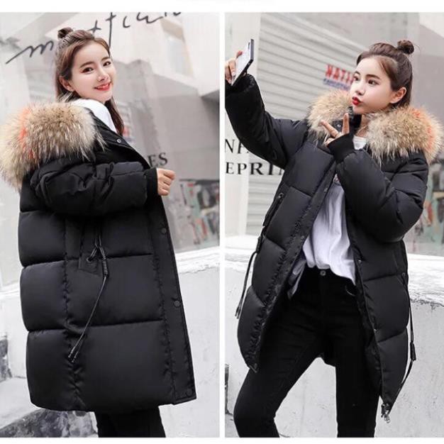 𝐑ẻ Áo phao dáng dài lông vũ - V13d ◦ ^ " < ₐ