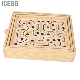 Icegg Wooden Puzzle Maze Game Toys Early Educational Learning Party Favor Gift