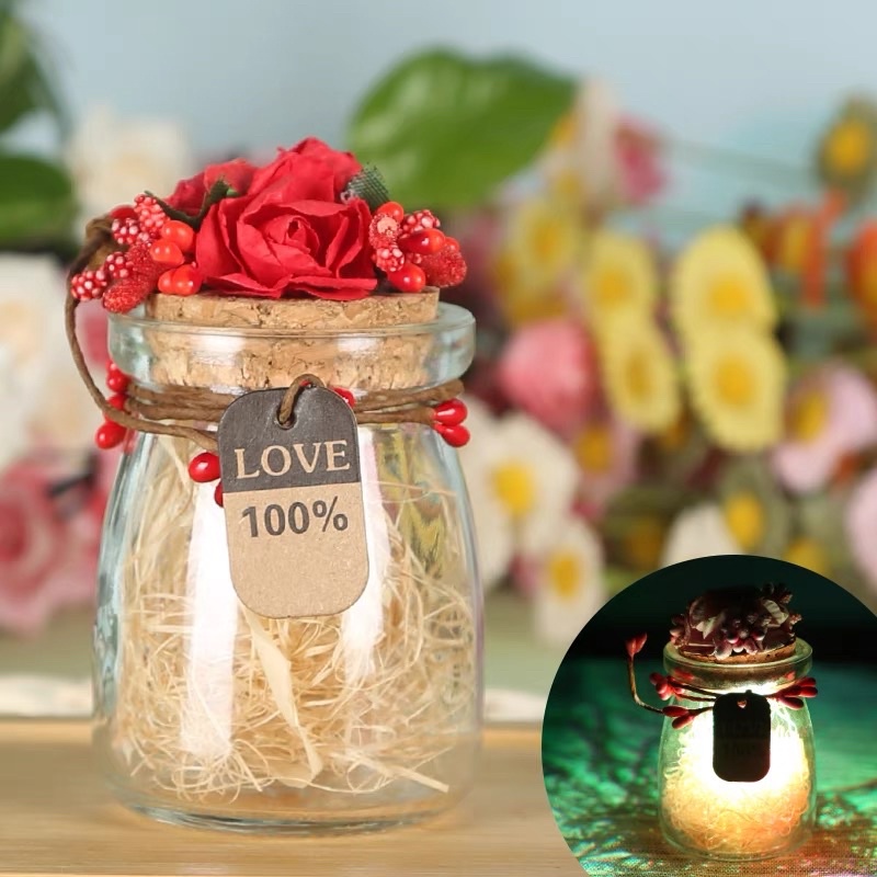 Hũ Thuỷ Tinh Pudding Lùn 100ml Nút Gỗ Ép Đựng Trà Khô | Gia Vị | Trang Trí...Vv